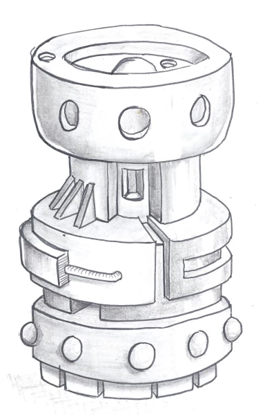 Sketches of a Maxanthium grenade